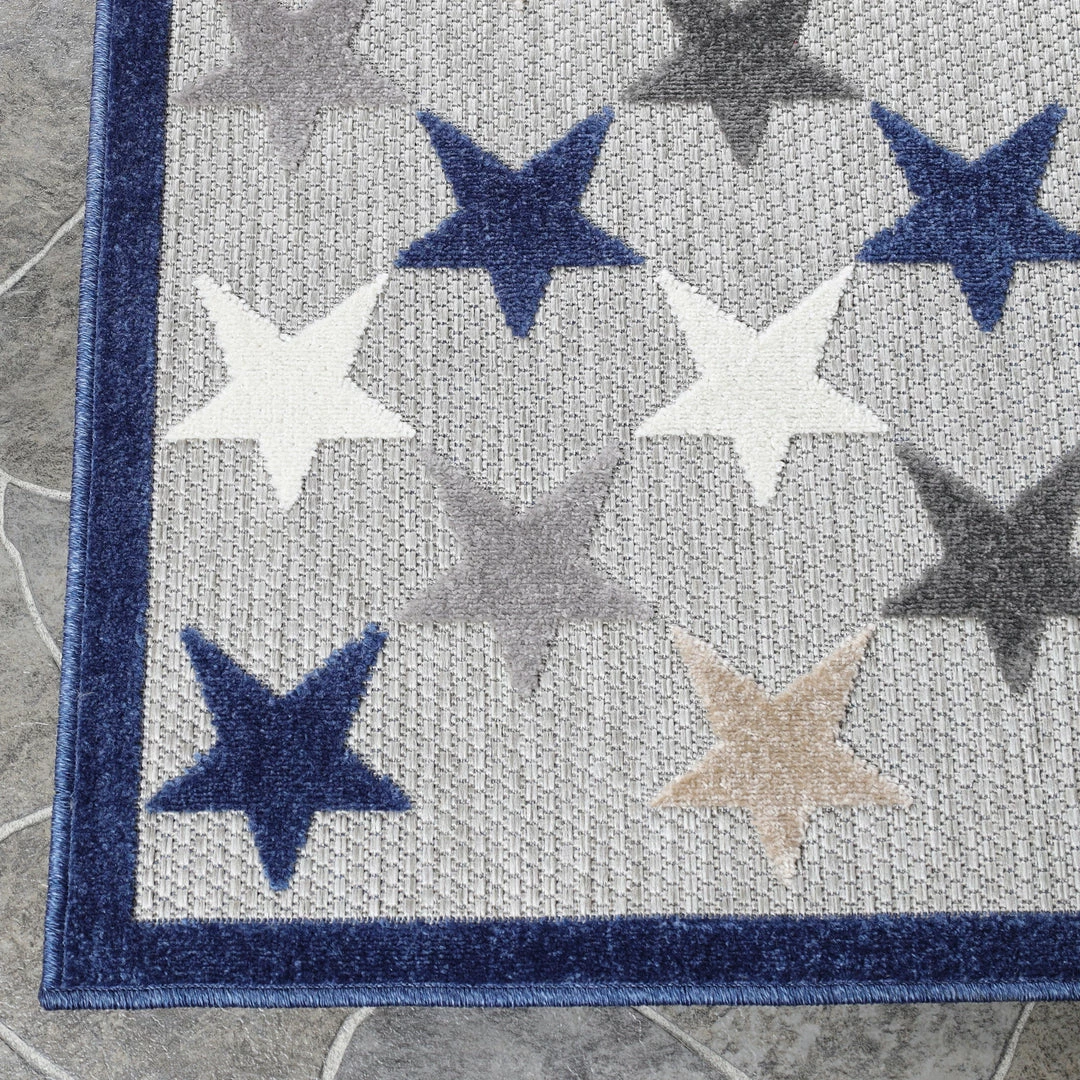 Superior Stars Modern Geometric Polypropylene Indoor/Outdoor Area Rug 3 Superior Stars Modern Geometric Polypropylene Indoor/Outdoor Area Rug - Image 3