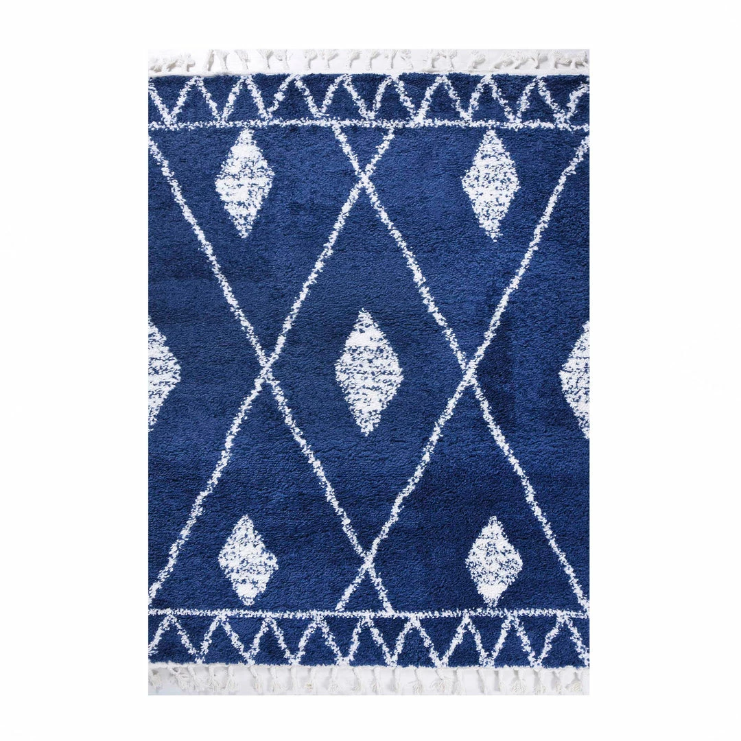 Superior Serafina Boho Tribal Geometric Polypropylene Indoor Shag Area Rug with Tassels 5 Superior Serafina Boho Tribal Geometric Polypropylene Indoor Shag Area Rug with Tassels - Image 5