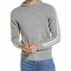men Kier + J Striped Wool & Cashmere-Blend Hoodie