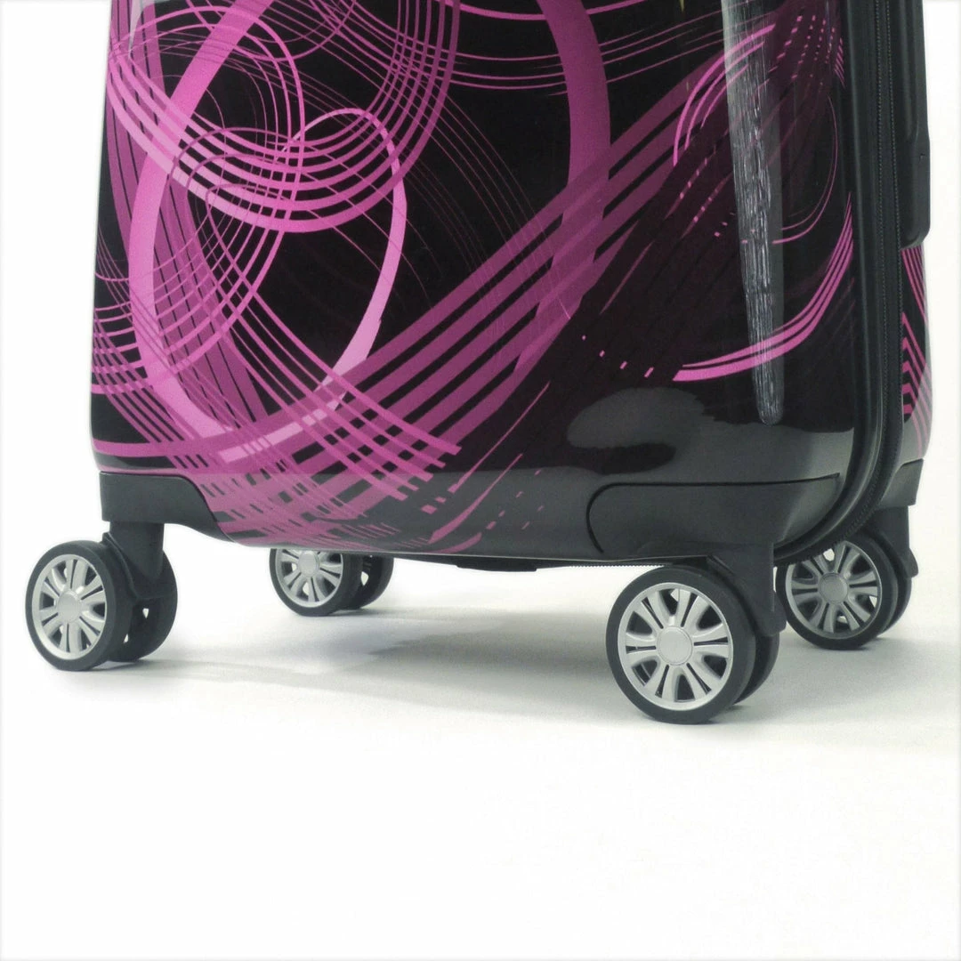 Ful Pink Neon Laser Atomic FŪL Rolling Luggage Set 22" 24" 28" 4 Ful Pink Neon Laser Atomic FŪL Rolling Luggage Set 22" 24" 28" - Image 4