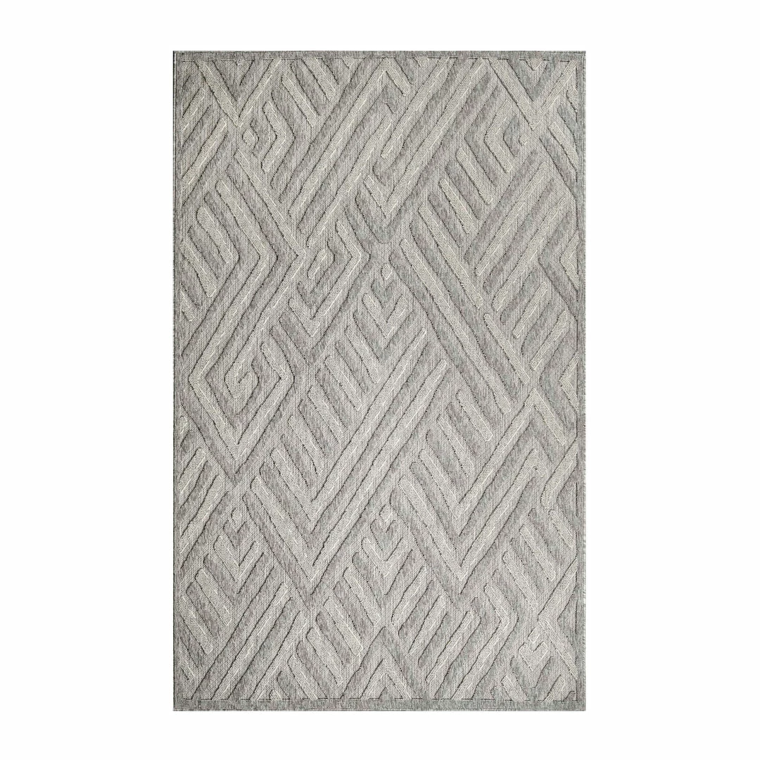 Superior Modern Geometric Polypropylene Indoor/Outdoor Area Rug 5 Superior Modern Geometric Polypropylene Indoor/Outdoor Area Rug - Image 5