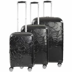 Ful Disney Running Mickey 3-piece Luggage Set, Black