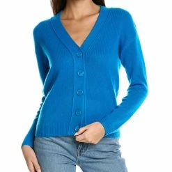 women Kier + J V-Neck Cashmere Cardigan