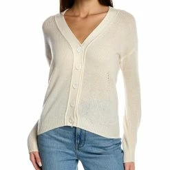women Kier + J V-Neck Cashmere Cardigan