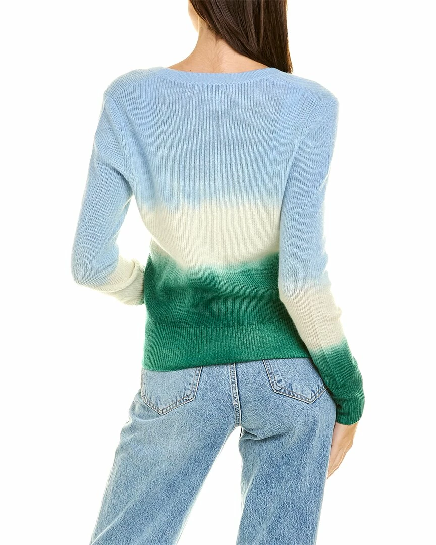 women Kier + J Dip Dye Cashmere Cardigan 2 women Kier + J Dip Dye Cashmere Cardigan - Image 2