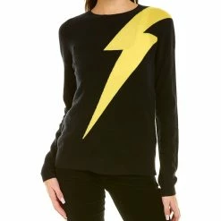 Kier + J women Kier+J Lightning Cashmere Pullover Sweater