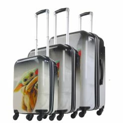 STAR WARS FUL GROGU Printed Hardside Spinner Luggage Set.