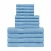 Superior Egyptian Cotton 500 GSM Right Hash Dobby Border 12-Piece Towel Set