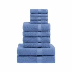 Superior Egyptian Cotton Solid 10-Piece Towel Set