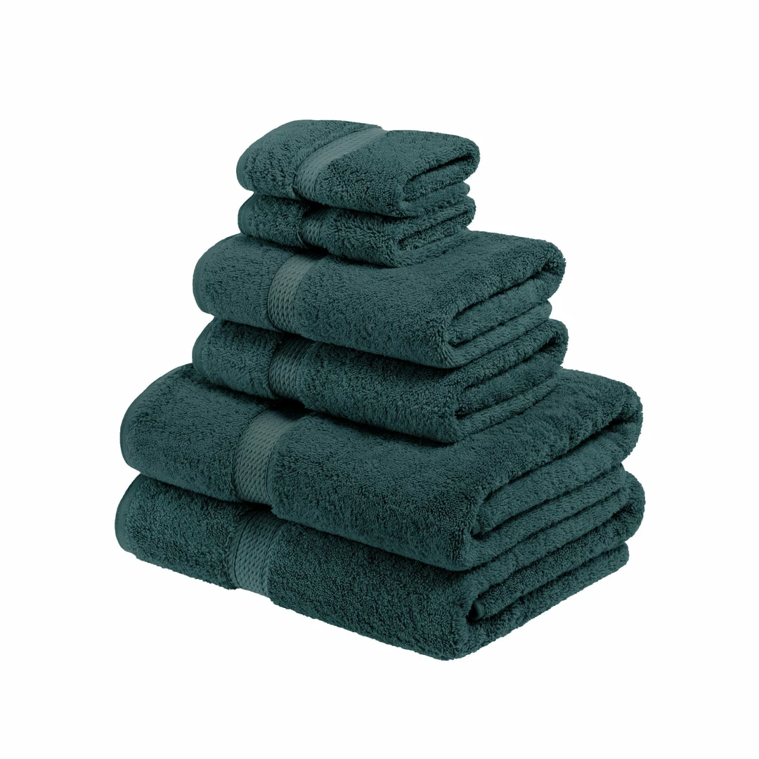 Superior Solid Egyptian Cotton 6-Piece Towel Set 8 Superior Solid Egyptian Cotton 6-Piece Towel Set - Image 8