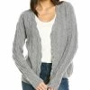 women Kier + J Cable Knit Cashmere Cardigan
