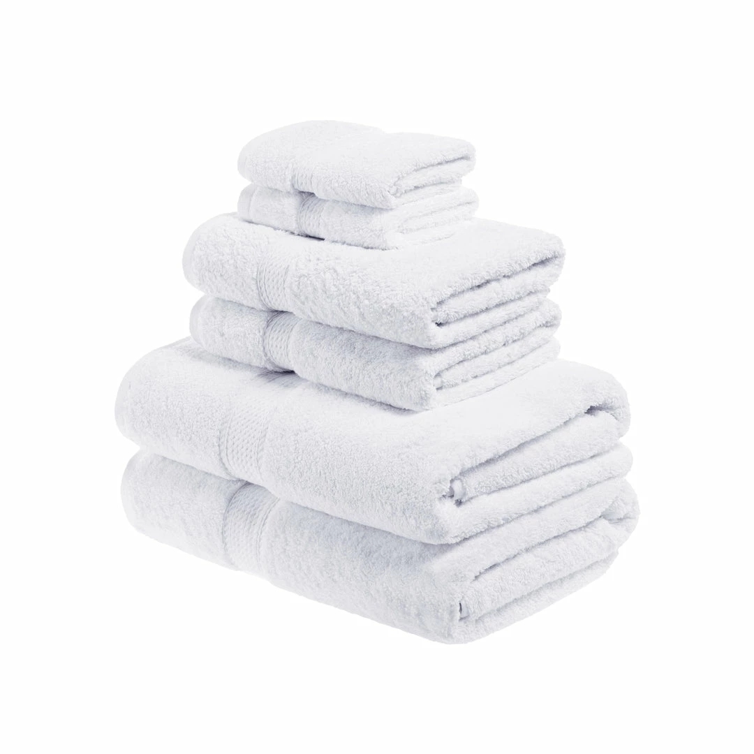 Superior Solid Egyptian Cotton 6-Piece Towel Set 10 Superior Solid Egyptian Cotton 6-Piece Towel Set - Image 10