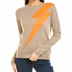 Kier + J women Kier+J Lightning Cashmere Pullover Sweater