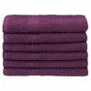 Superior Eco-Friendly Ringspun Cotton Modern Absorbent 6-Piece Hand Towel Set