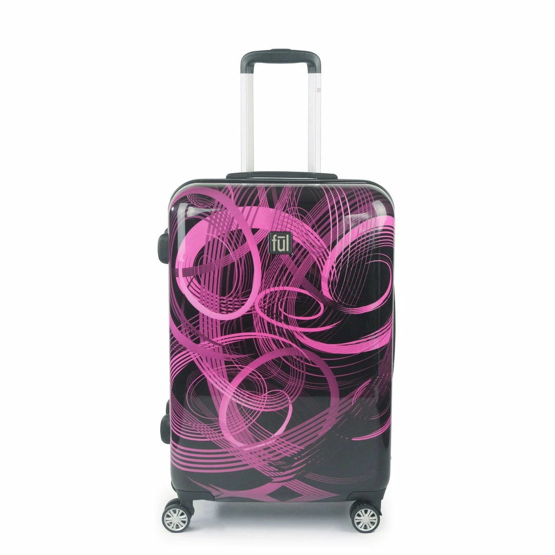 Ful Pink Neon Laser Atomic 24" FŪL Rolling Luggage 1 Ful Pink Neon Laser Atomic 24" FŪL Rolling Luggage