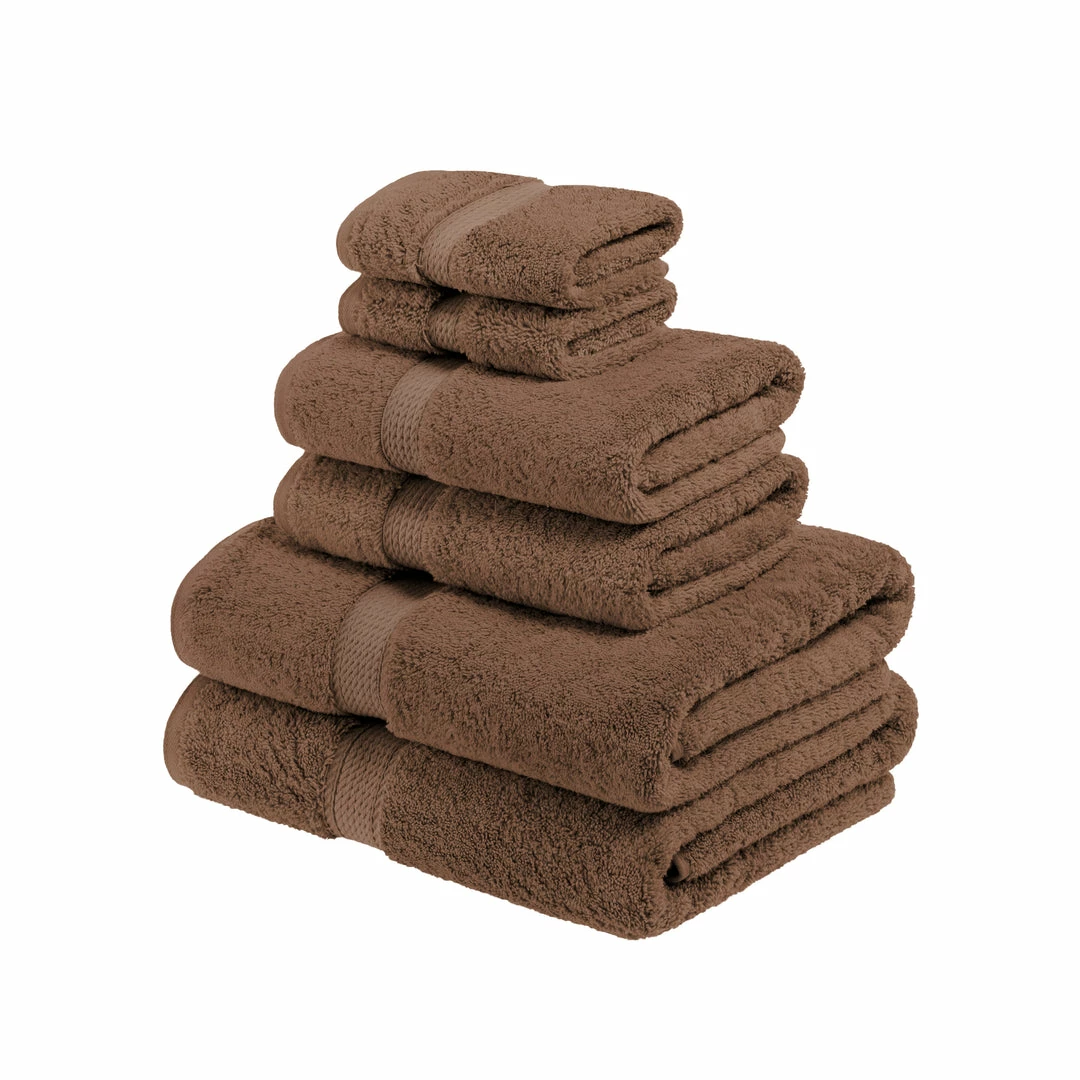Superior Solid Egyptian Cotton 6-Piece Towel Set 8 Superior Solid Egyptian Cotton 6-Piece Towel Set - Image 8