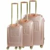 Ful Disney Running Mickey 3-piece Luggage Set, Rose Gold