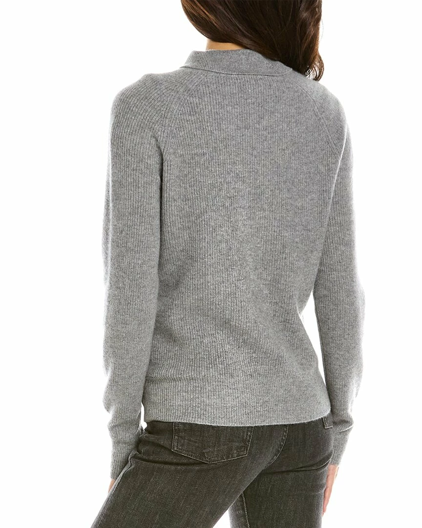 women Kier + J Mock Neck Cashmere Pullover 2 women Kier + J Mock Neck Cashmere Pullover - Image 2