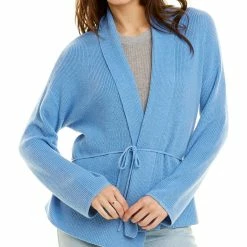 Kier + J women KIER+J Ribbed Cashmere-Blend Cardigan