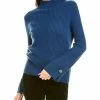 women Kier + J Ribbed Cashmere Sweater