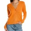women Kier + J V-Neck Cashmere Cardigan