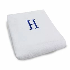 Superior Monogrammed 100% Combed Cotton Lounge Chair Towel Cover A - H