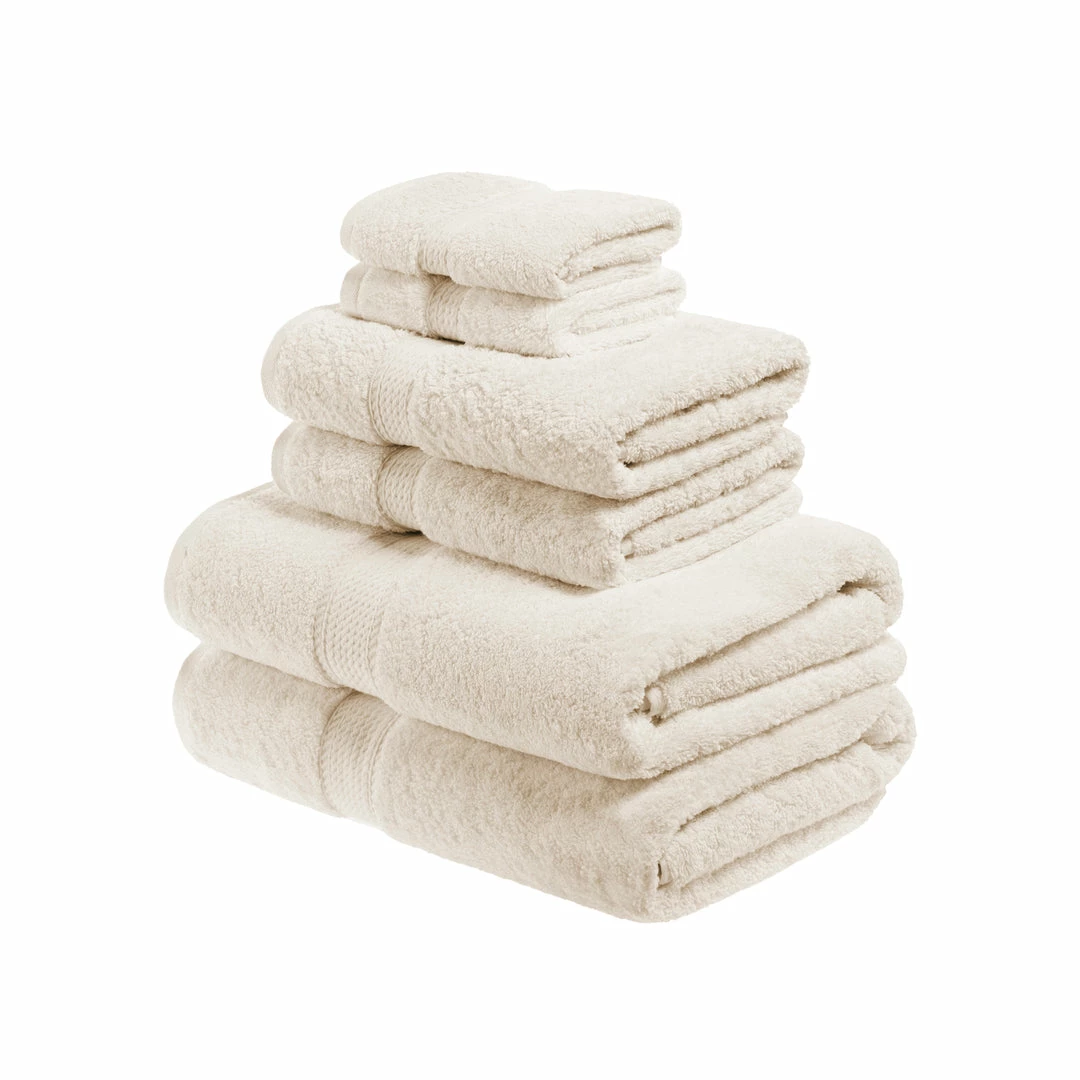 Superior Solid Egyptian Cotton 6-Piece Towel Set 7 Superior Solid Egyptian Cotton 6-Piece Towel Set - Image 7