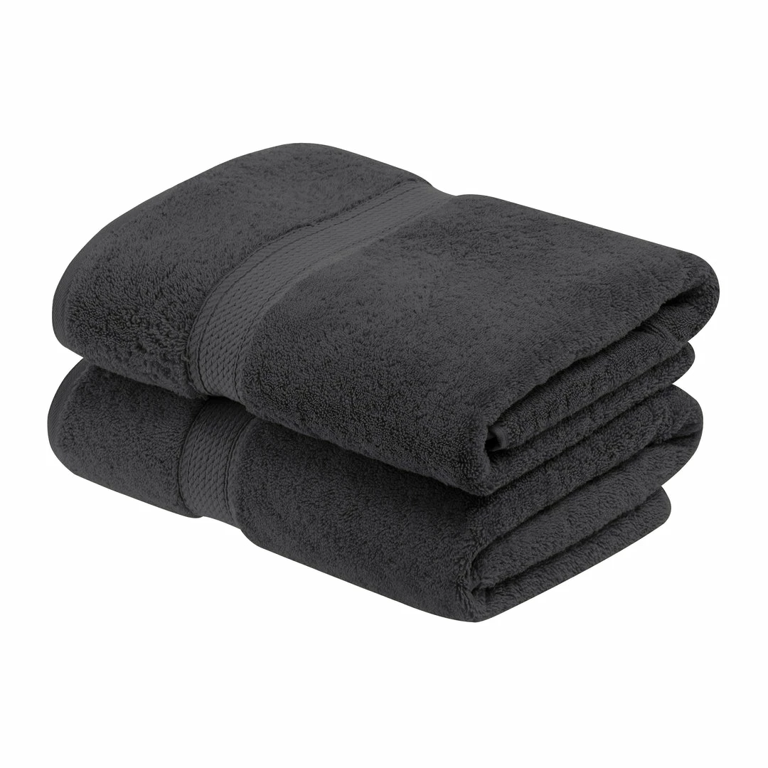 Superior Solid Egyptian Cotton 2-Piece Bath Towel Set 6 Superior Solid Egyptian Cotton 2-Piece Bath Towel Set - Image 6