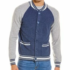 men Kier + J Button Wool & Cashmere-Blend Cardigan