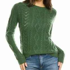 women Kier + J Multi-Knit Cashmere Sweater