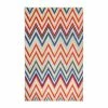 Superior Modern Zigzag Geometric Polypropylene Indoor/Outdoor Area Rug