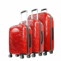 Ful Spiderman Spinner Suitcase Luggage 3-Piece Set Red