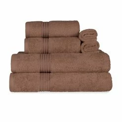 Superior Egyptian Cotton 600 GSM, 6-Piece Towel Set, 2 Bath 2 Hand, 2 Face