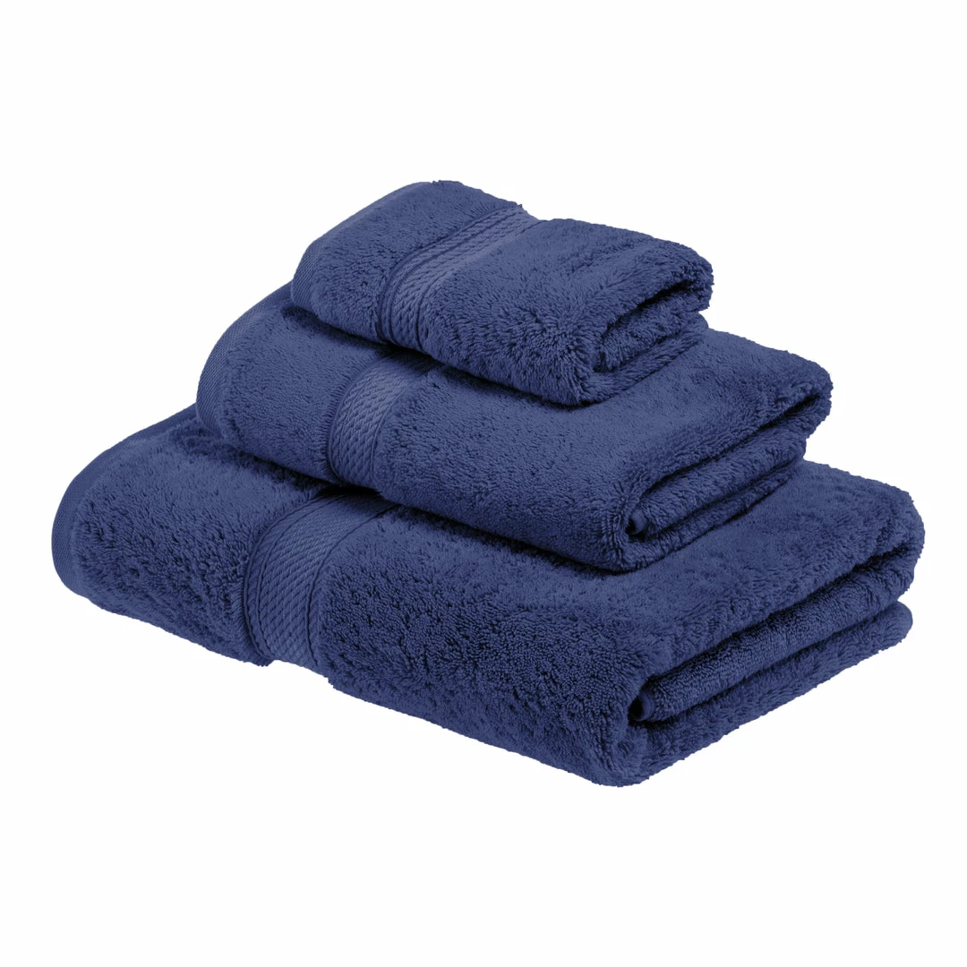 Superior Contemporary Modern Plush and Absorbent Traditional Casual Egyptian Cotton Assorted 3-Piece Towel Set 6 Superior Contemporary Modern Plush and Absorbent Traditional Casual Egyptian Cotton Assorted 3-Piece Towel Set - Image 6