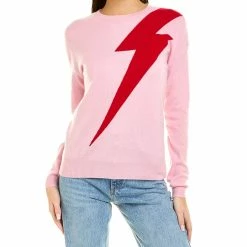 Kier + J women Kier+J Lightning Cashmere Pullover Sweater
