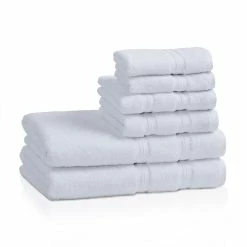 Superior Modern Smart Dry Absorbent Zero-Twist 6-Piece Towel Set