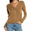 women Kier + J V-Neck Cashmere Cardigan