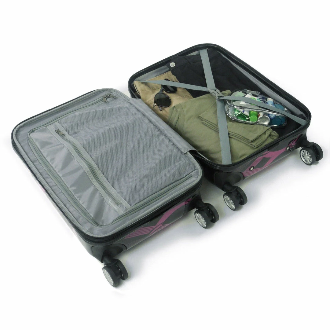 Ful Pink Neon Laser Atomic FŪL Rolling Luggage Set 22" 24" 28" 6 Ful Pink Neon Laser Atomic FŪL Rolling Luggage Set 22" 24" 28" - Image 6
