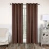 Superior Thermal Insulated Solid Blackout Curtain Panel Set with Grommet Topper