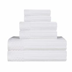 Superior Soho Cotton Textured Ribbed Checker Border Absorbent 6-Piece Towel Set -Cheap Superior Store 65b1b8845d734e92a9b3ff83c56ea5b8 1080x