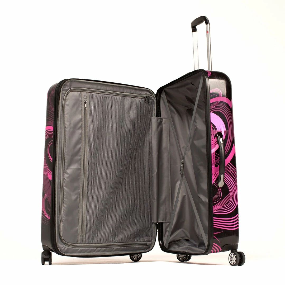 Ful Pink Neon Laser Atomic FŪL Rolling Luggage Set 22" 24" 28" 3 Ful Pink Neon Laser Atomic FŪL Rolling Luggage Set 22" 24" 28" - Image 3