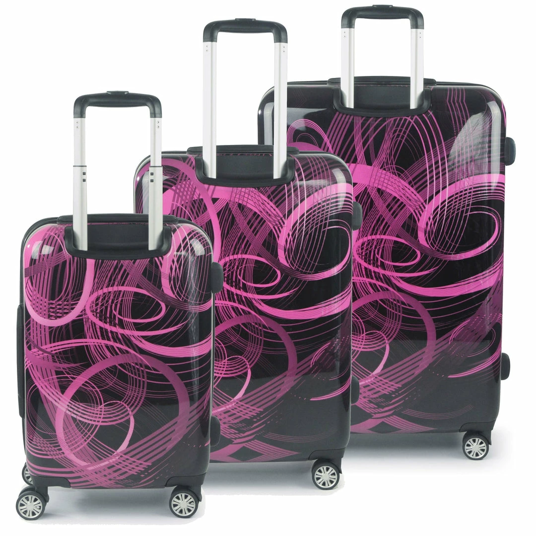 Ful Pink Neon Laser Atomic FŪL Rolling Luggage Set 22" 24" 28" 5 Ful Pink Neon Laser Atomic FŪL Rolling Luggage Set 22" 24" 28" - Image 5