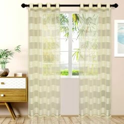 Superior Modern Traditional Delicate Rope Textured Stripe Sheer Grommet Curtain Panel Set -Cheap Superior Store 754921941960487da1a11d21f477acb2 1080x