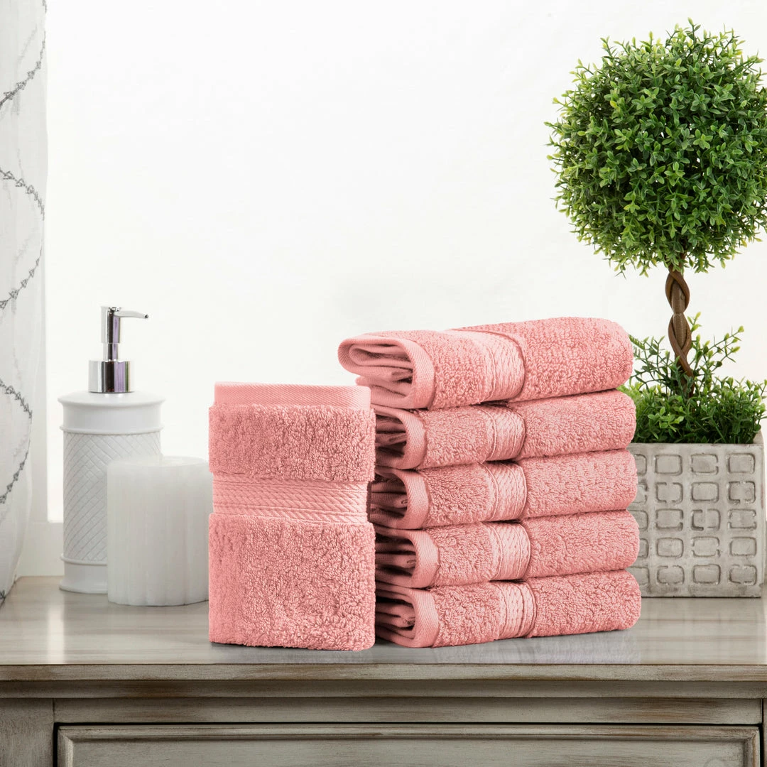 Superior Egyptian Cotton Hotel Quality 6-Piece Face Towel Set 2 Superior Egyptian Cotton Hotel Quality 6-Piece Face Towel Set - Image 2