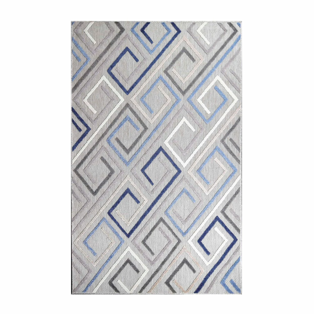 Superior Geometric Modern Polypropylene Indoor/Outdoor Area Rug 5 Superior Geometric Modern Polypropylene Indoor/Outdoor Area Rug - Image 5