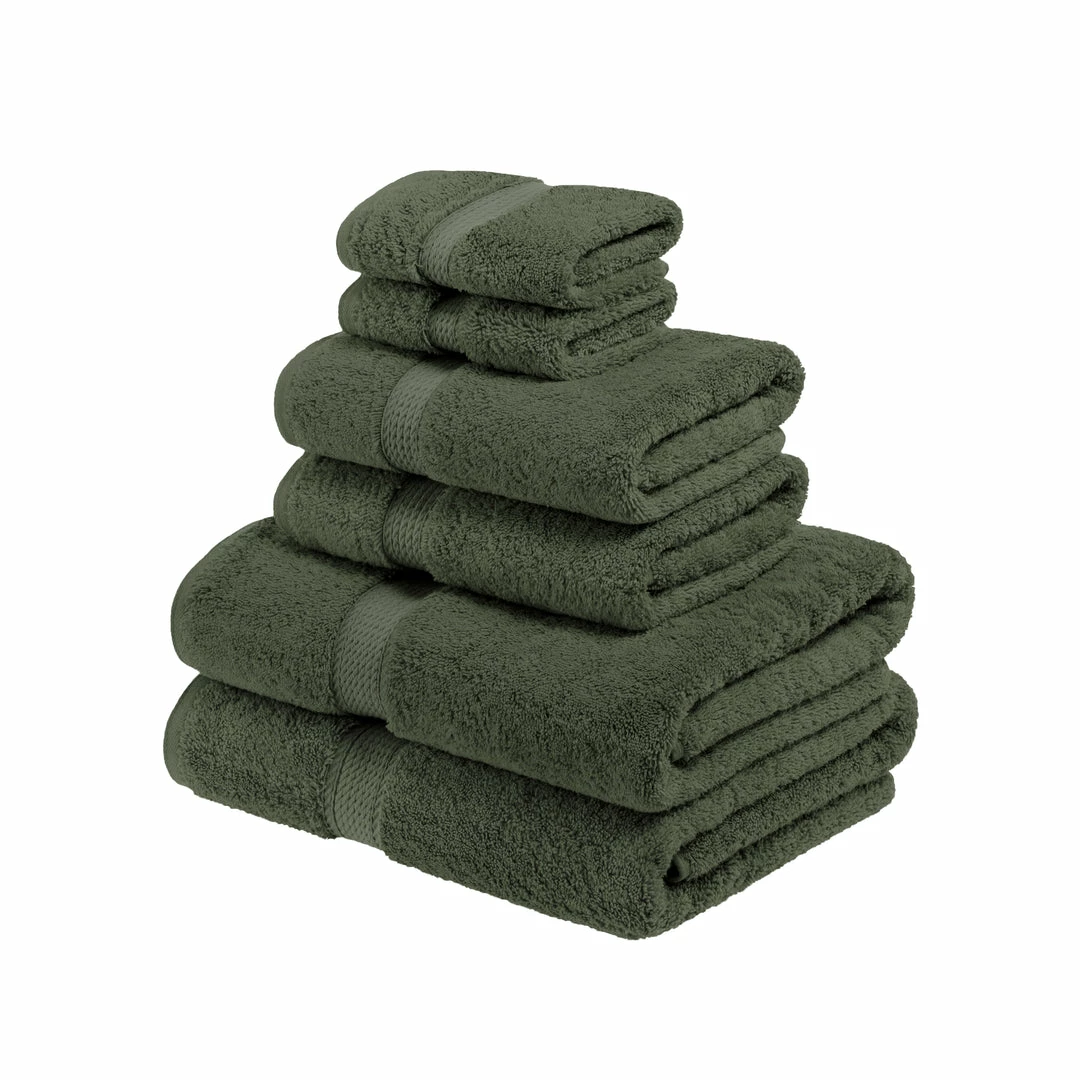Superior Solid Egyptian Cotton 6-Piece Towel Set 10 Superior Solid Egyptian Cotton 6-Piece Towel Set - Image 10