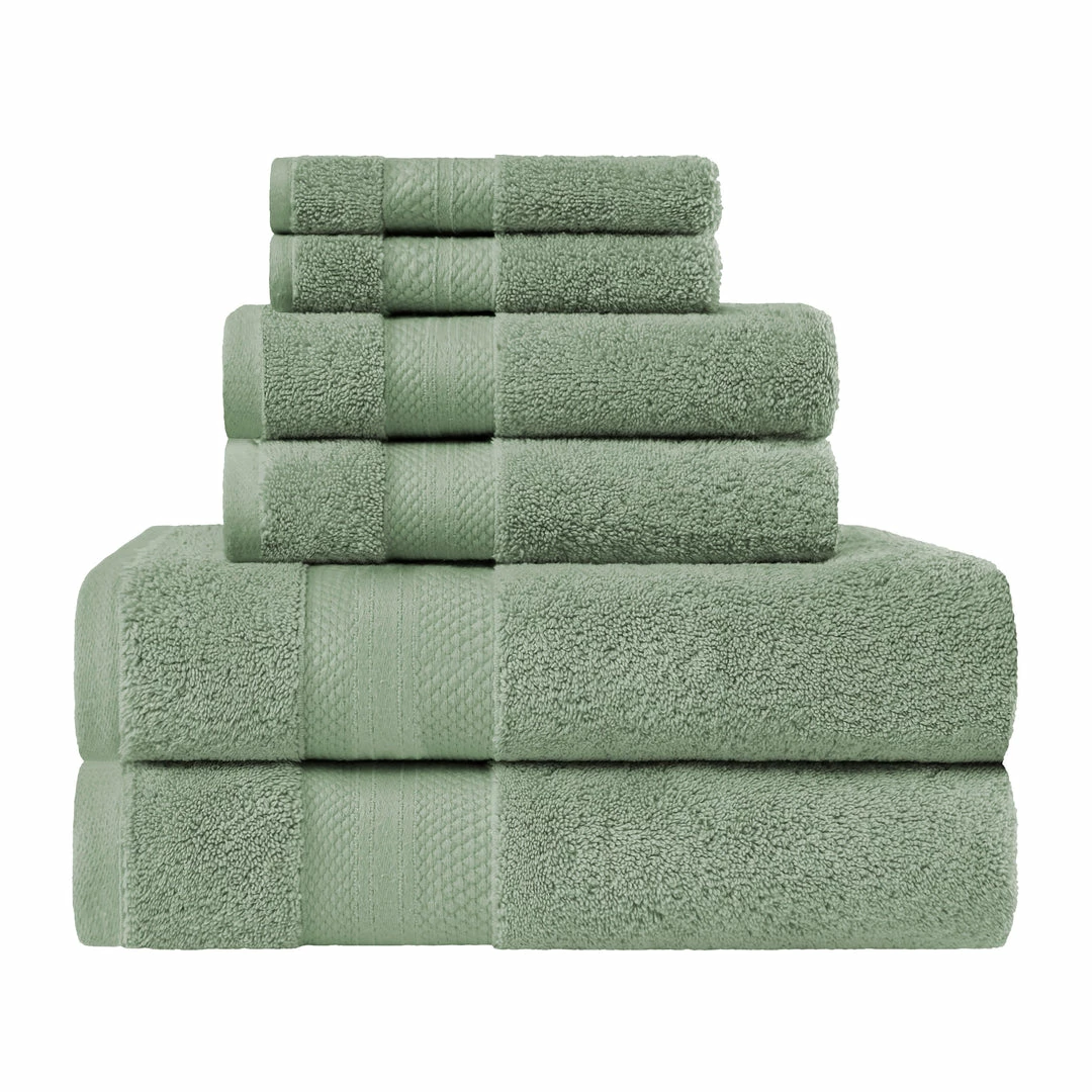 Superior Turkish Cotton Assorted 6-Piece Towel Set 8 Superior Turkish Cotton Assorted 6-Piece Towel Set - Image 8