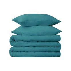 Superior 650-Thread Count Egyptian Cotton Solid Duvet Cover and Sham Set