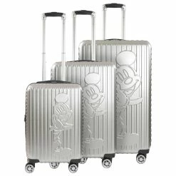 Disney Ful Mickey Mouse Striped ABS 3pc Set Spinner luggage set Silver -Cheap Superior Store 8988655281454260a7ebaa954d35988f 1080x