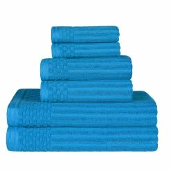 Superior Soho Cotton Textured Ribbed Checker Border Absorbent 6-Piece Towel Set -Cheap Superior Store 8aeb2fbfc11548d792649638f9d22c82 1080x